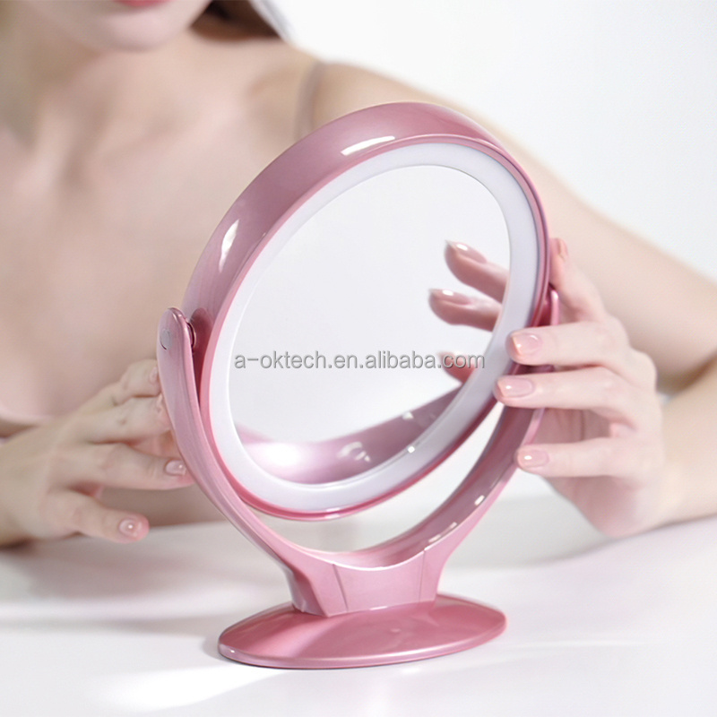 Best LED makeup mirror with led light for cosmetic 7x magnifying bling vanity mirror touch control smart mirror touch screen