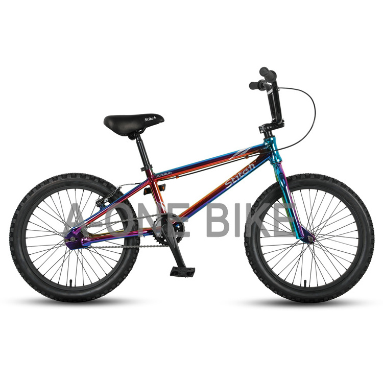 Best selling 20 inch freestyle jet fuel rainbow BMX with colorful design