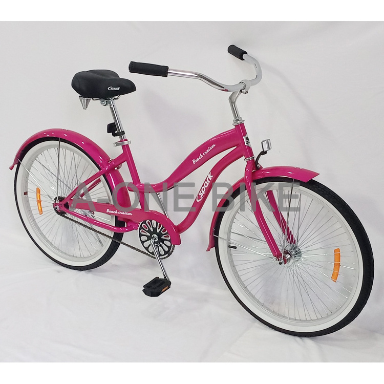 Adult black color sport goods beach cruiser lowrider bike in stock for sale