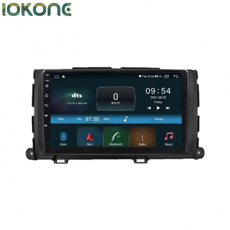 IOKONE 6125 Octa Core 4G 64G   Car Audio Radio  Stereo Video Multimedia  Dvd Player  for Toyota Sienna 2011