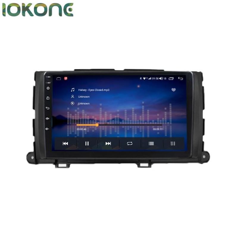 IOKONE 6125 Octa Core 4G 64G   Car Audio Radio  Stereo Video Multimedia  Dvd Player  for Toyota Sienna 2011