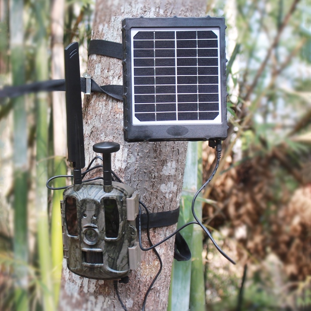 Outdoor waterproof 3W 6V 9V 12V Output small Solar Panel with battery for hunting trail camera 8000mah