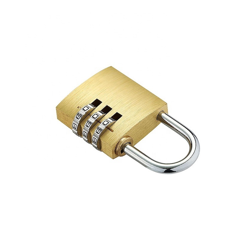 High security heavy Duty brass Padlock 30mm good quality safety luggage combination cooper brass padlock manufacturer