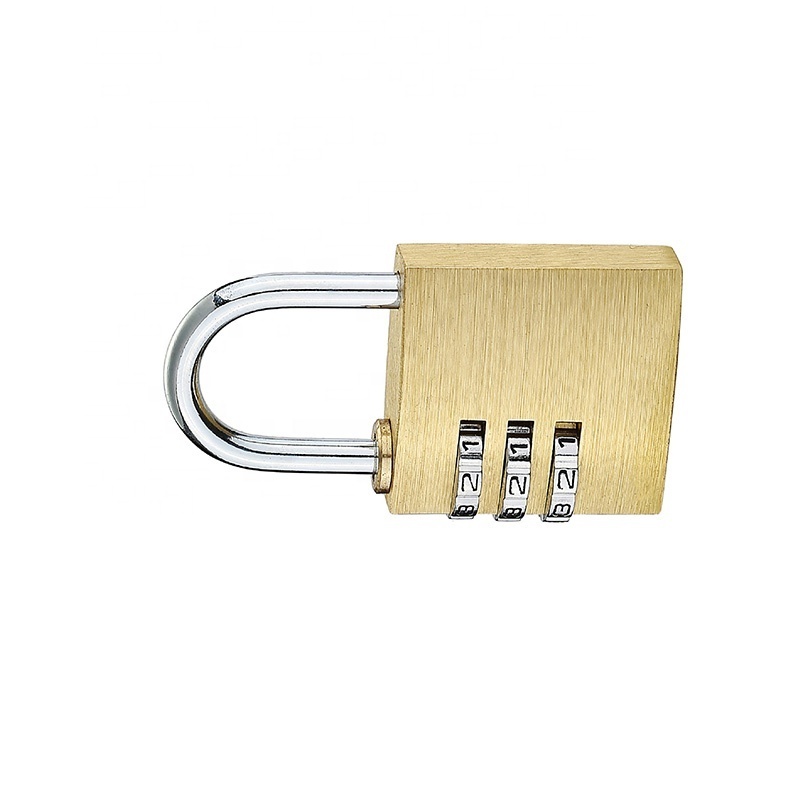 High security heavy Duty brass Padlock 30mm good quality safety luggage combination cooper brass padlock manufacturer