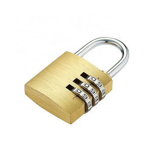 High security heavy Duty brass Padlock 30mm good quality safety luggage combination cooper brass padlock manufacturer