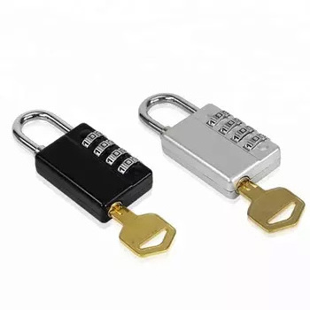 High quality 4 Digit combination lock gym cabinet door padlock lock with master key