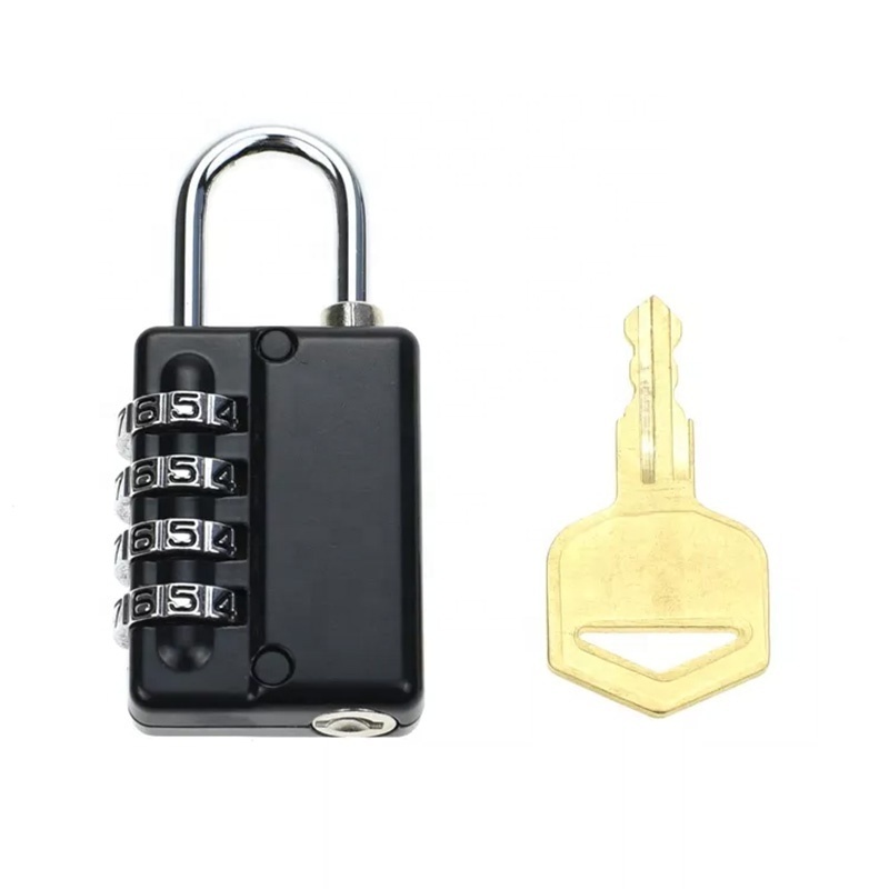 High quality 4 Digit combination lock gym cabinet door padlock lock with master key