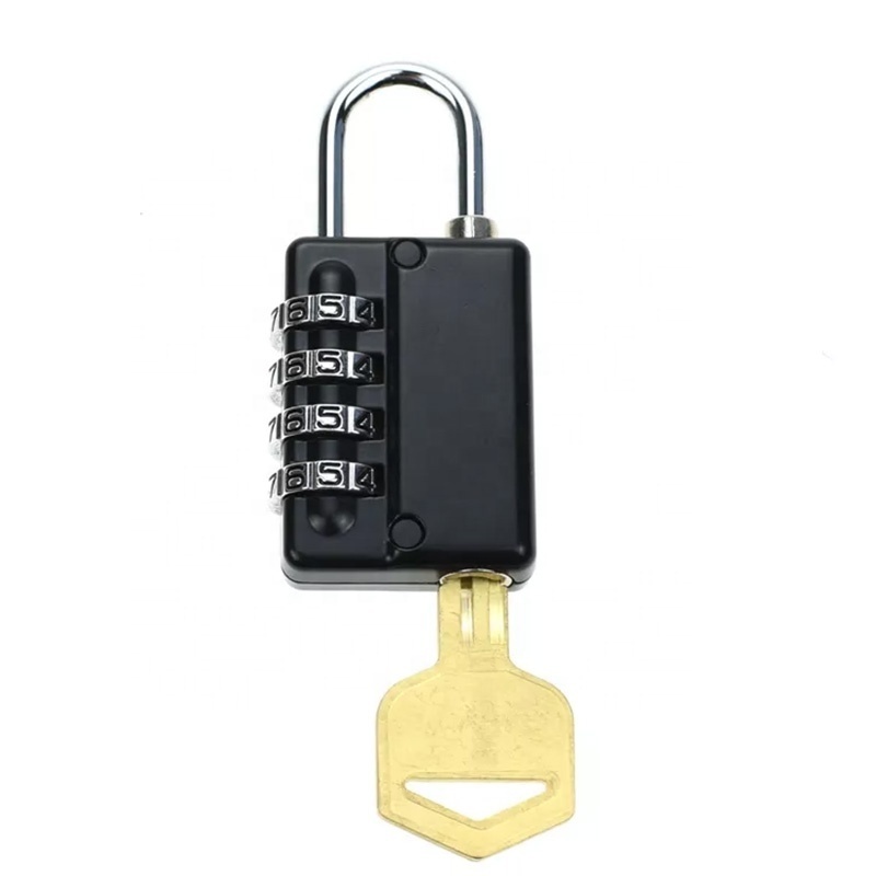 Door luggage safety gym 4 digit Combination Lock Zinc Alloy combination Padlock With Master Key