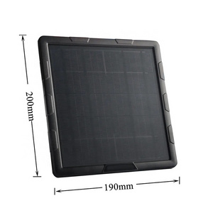 5W 6V 12V portable outdoor solar panels with battery 6000mah for security camera hunting trail cameras  solar panel charger