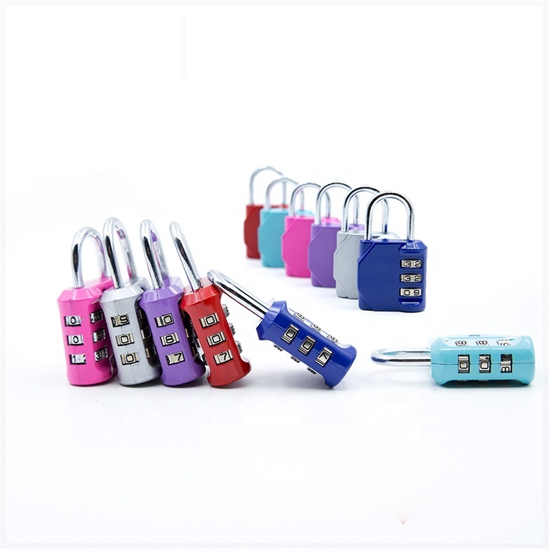 3 Digit Door Combination keyless luggage Lock Anti Rust Padlock Set Security Padlock for Gym, Sports, School