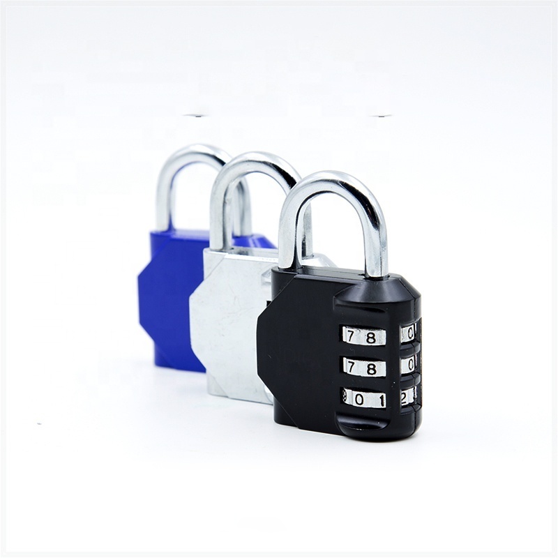 U Combination Lock Padlock 3 Digit Heavy Duty Gym Locker Travel Suitcase Bag password lock padlock master pack combination