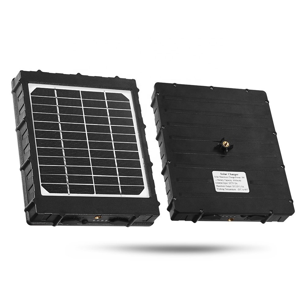 3W Small mini Solar panel battery charger 12v 9v 6v for outdoor camera cctv hunting trail camera Solar power panel 8000mah