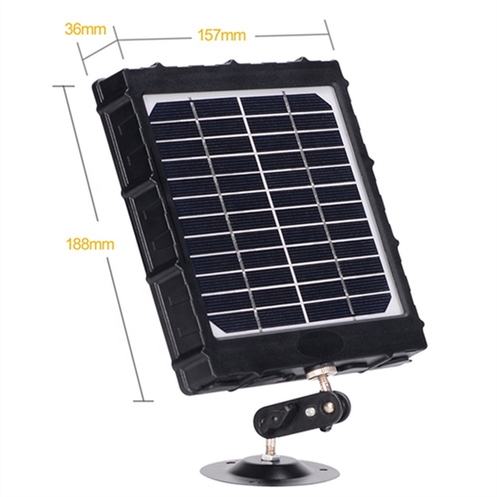 3W Small mini Solar panel battery charger 12v 9v 6v for outdoor camera cctv hunting trail camera Solar power panel 8000mah