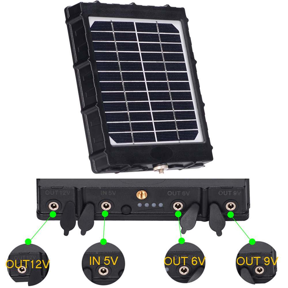 3W Small mini Solar panel battery charger 12v 9v 6v for outdoor camera cctv hunting trail camera Solar power panel 8000mah