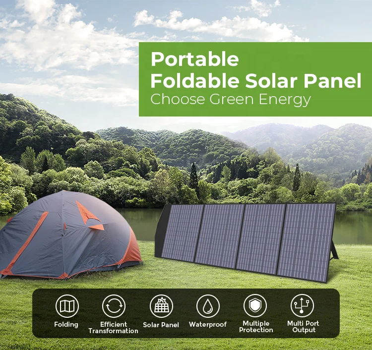 60W mono Waterproof foldable Solar Panel usb for portable Power Station Mobile Charger flexible solar panel for Outdoor Camping