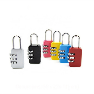 Fashionable gym combination locks for safe Zinc Alloy 3 digit Combination lock for suitcases