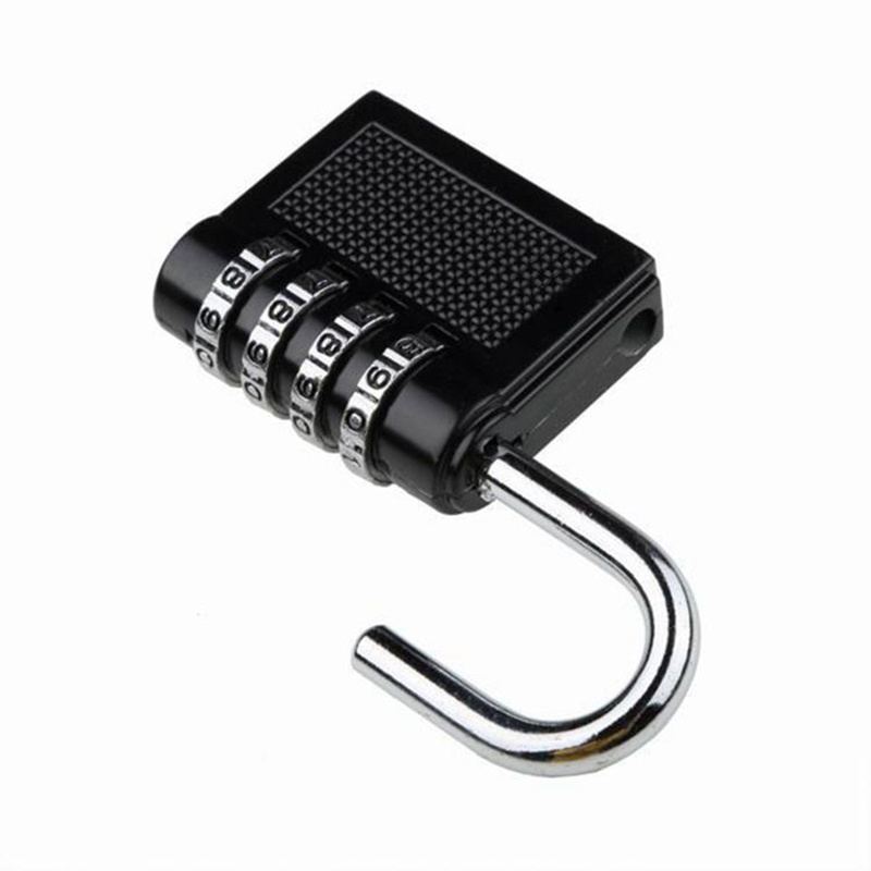 Black 4 Digit Combination padlocks big size travel Luggage Lock zinc alloy code Password gym lock