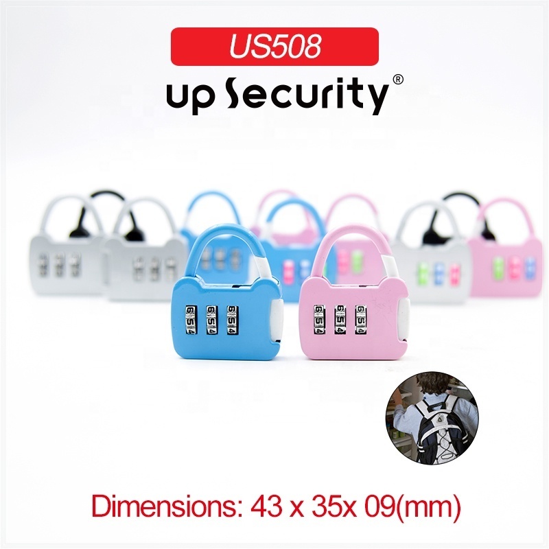 Mini 3 digit Zinc alloy gym swim pool locker combination lock