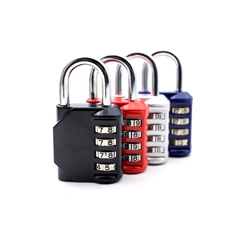 Amazon hot seller Travel Suitcase 4 Dial Luggage lock combination outdoor padlock locks locks