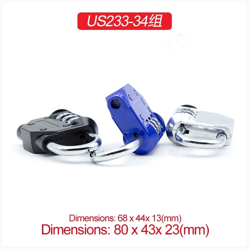 Amazon hot seller Travel Suitcase 4 Dial Luggage lock combination outdoor padlock locks locks