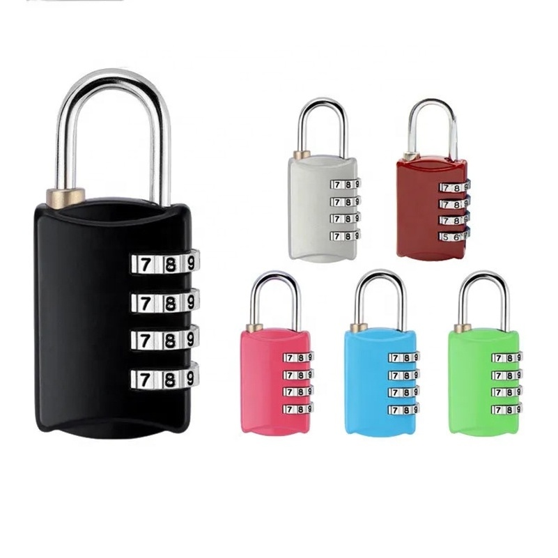 4 Digit Combination Locks for lockers Anti Rust Padlock Set combination school bag lock Security Padlock for Gym Sports