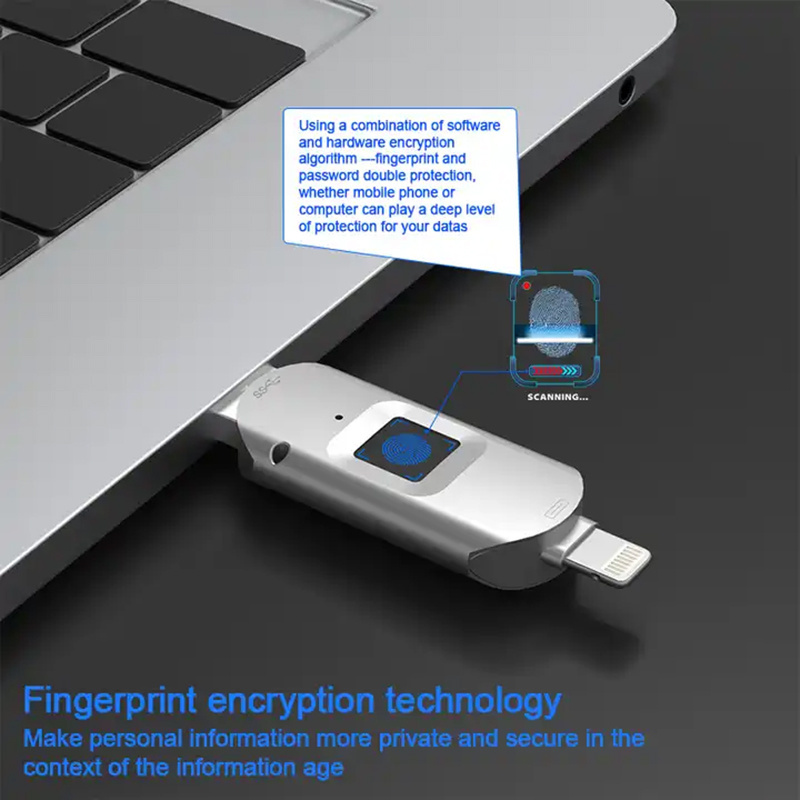 New arrival USB 3.0 flash drive fingerprint pen drive usb stick encrypted Recognition USB Flash Drive 64GB 128GB 256GB 512GB