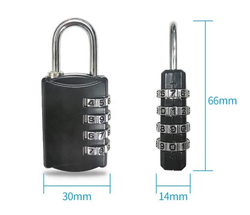 4 Digit Combination Locks for lockers Anti Rust Padlock Set combination school bag lock Security Padlock for Gym Sports