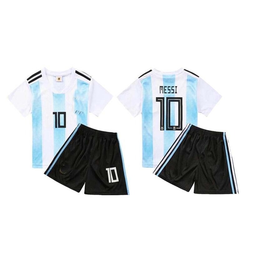 Personalized Kids Boy Girl Toddlers Youth Football Shirts Football Soccer Jersey Suits Cheap