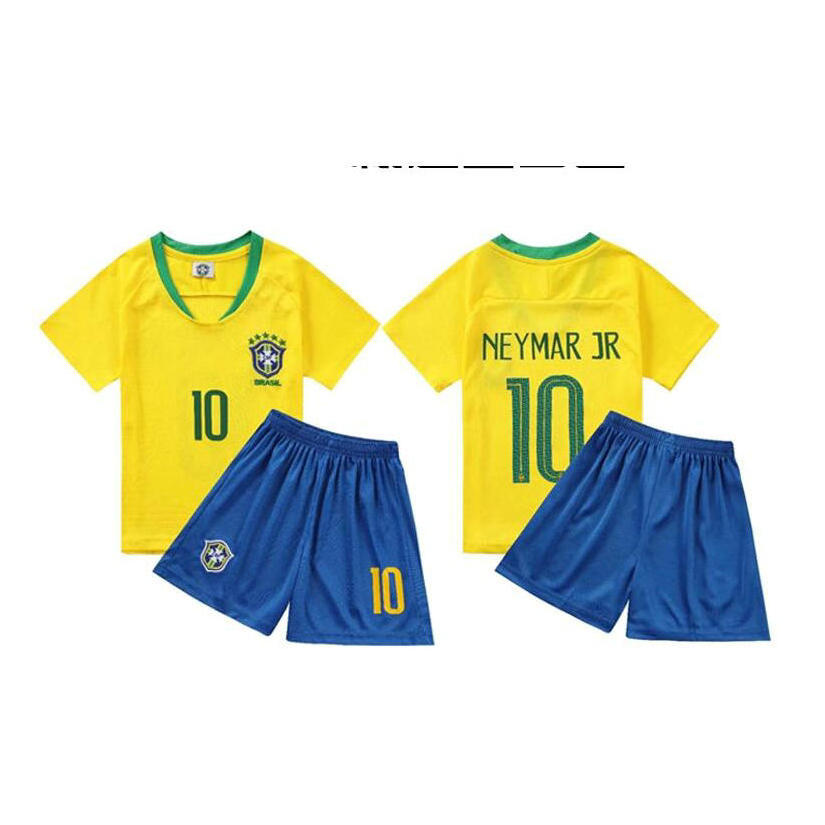 Personalized Kids Boy Girl Toddlers Youth Football Shirts Football Soccer Jersey Suits Cheap