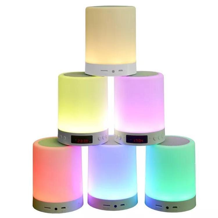 Wholesale Touch lamp portable speaker mini wireless speakers with Led Color Light Bluetooth Speaker