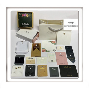 Custom Earring Cards For Jewelry Display Packaging Holder With Necklace Display Backs Paper Cards