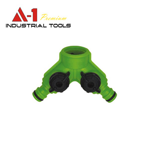 A1 Factory Wholesale 3 4 Dr 2 Way Hose Connector with Shut Off Valve Garden Supplies