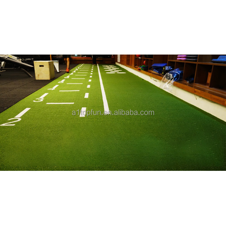 professional customized design artificial grass synthetic turf for gym sled track grass blue red