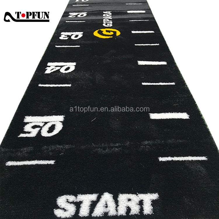 Black Gym Artificial Grass with  Customized Graphic for Training