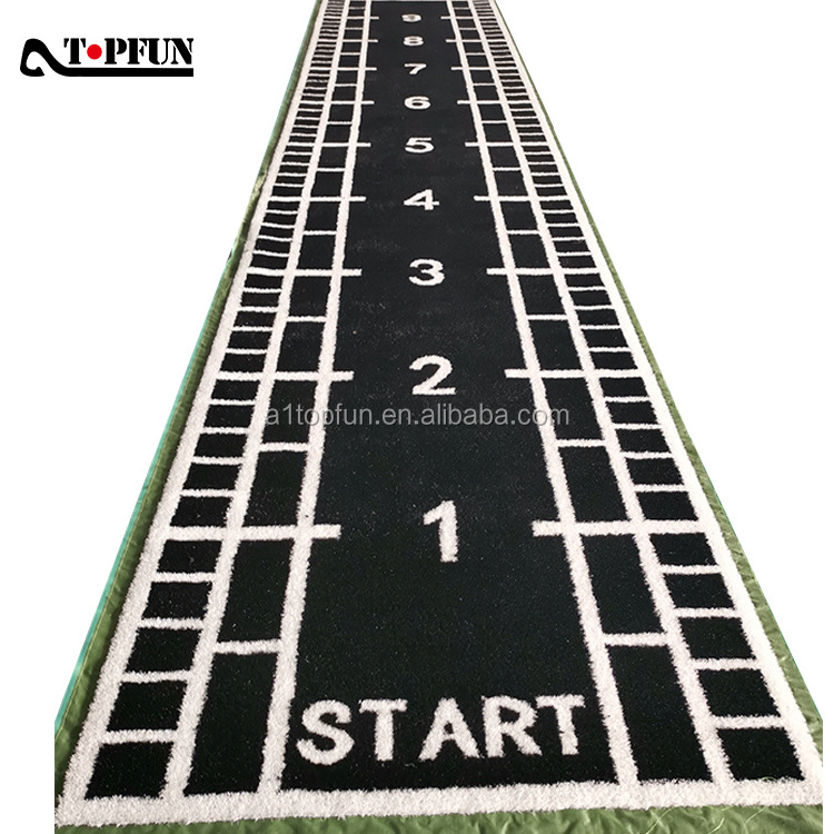 Black Gym Artificial Grass with  Customized Graphic for Training