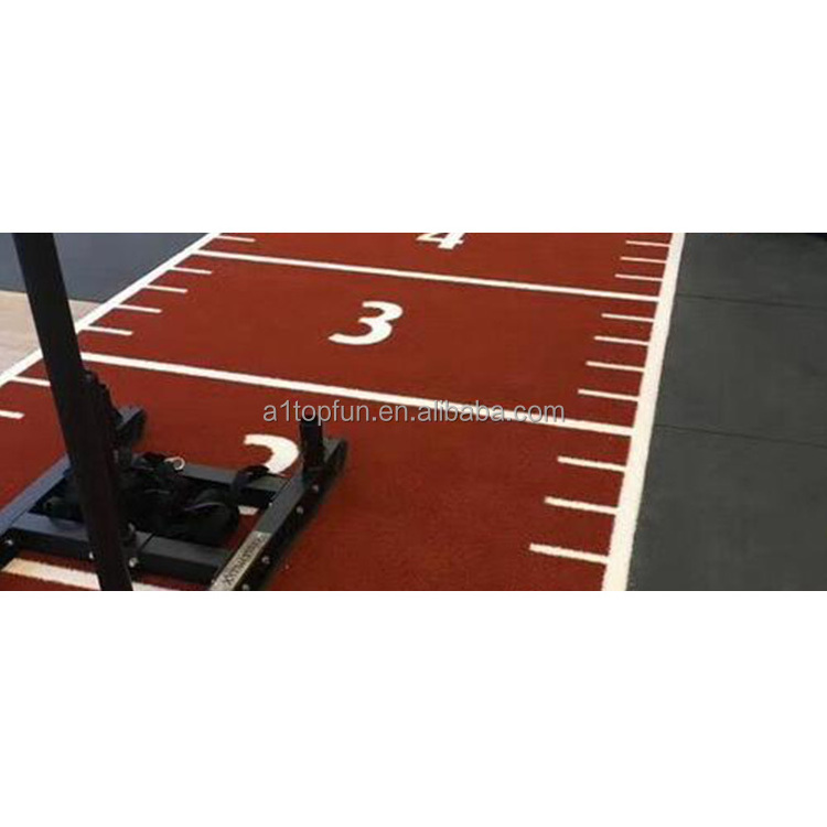 Customized Logo Pattern Artificial Grass For Gym Fitness Track Flooring Mat Floor Synthetic Turf For Gym Accessories