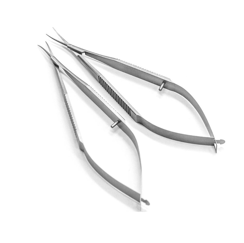 Castroviejo Micro Suture Scissor Best Quality Stainless Steel Straight Curved Surgical Instruments with Needle Holder Forceps