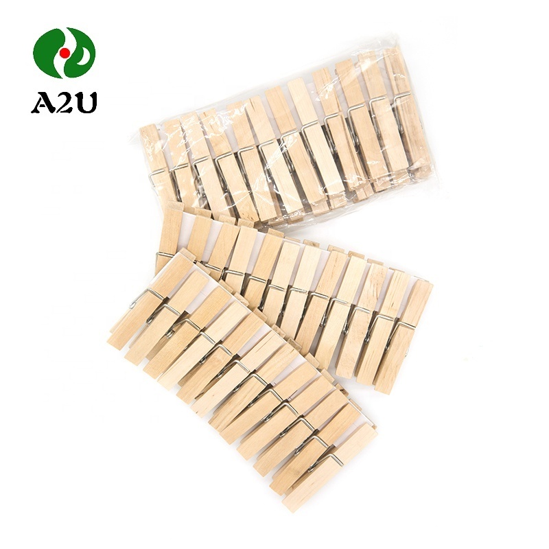 Wholesale Disposableplastic wooden bamboo clothespin Pegs