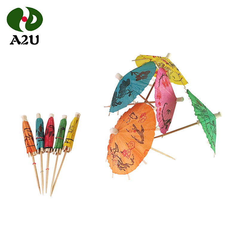 New Product Cocktail Umbrella Customized Flag Toothpick High Quality Factory Directly