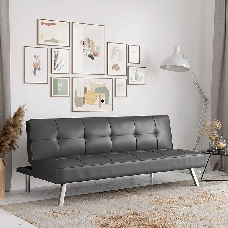 Modern Futon Couch For Living Room Futon Sofa Bed Upholstered Convertible Folding Sleeper Sofa Bed