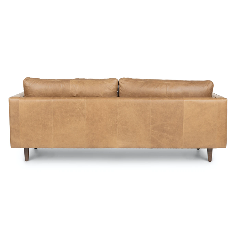 Wholesale Brown Nordic Designer Loveseat Modern Luxury Leather Couch Living Room 2 Seat Sofas Office Couches