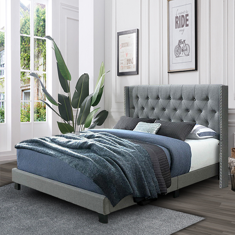 2019 Latest King Queen Full Size Double Upholstered Bed with Headboard