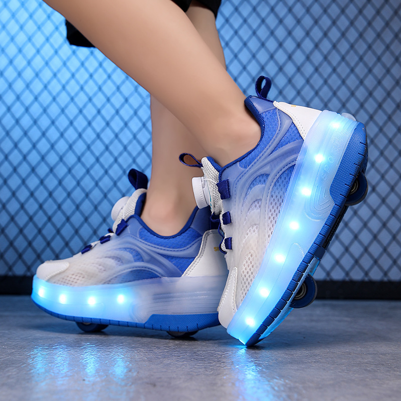 Manufacturers Direct Luminous Kid Running Shoes With Light Roller Skates For Men And Women Led Kid Roller Skate Shoes