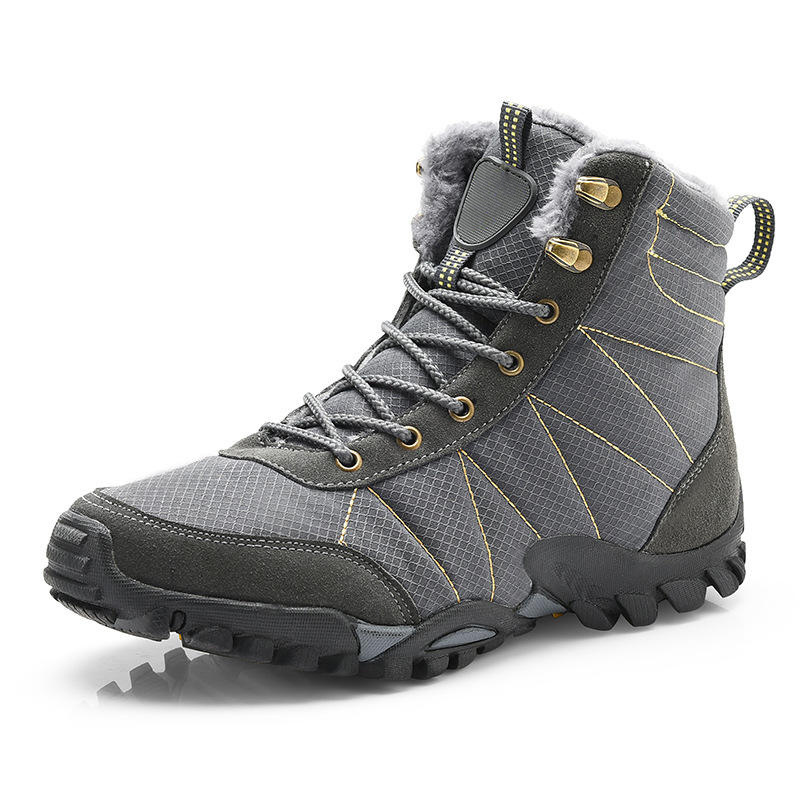 Climbing Boots Men Hiking Shoes Brand Safety Work Shoes Waterproof Design Black Adult Winter Shoes New Non Slip Outdoor