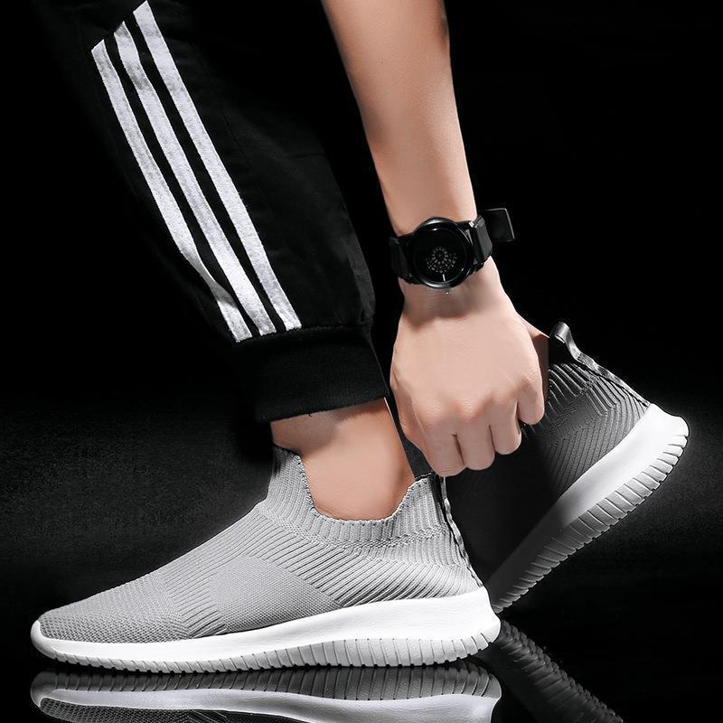 ODM&OEM Walking Style Running Casual Shoes Custom Logo Factory Wholesale New PU Knit A3 for Men