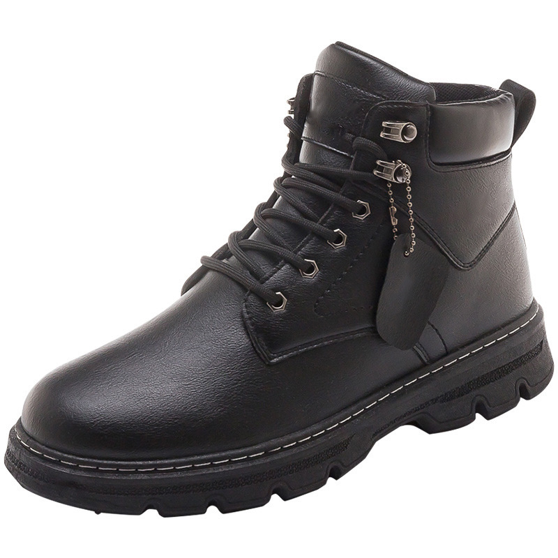 Martin Boots Men's Autumn Breathable Work Boots 2023 New Men's Shoes Fashion Trend British Style Men's Martin Boots