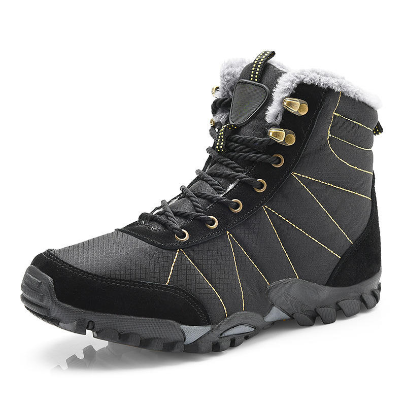 Climbing Boots Men Hiking Shoes Brand Safety Work Shoes Waterproof Design Black Adult Winter Shoes New Non Slip Outdoor