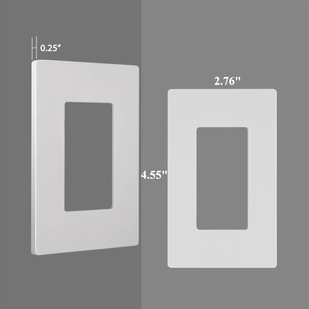 US Standard Decroator Light Switch Screwless Wall Plate 1 2 3 4 Gang