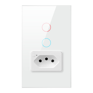 110-240V 16A  Tuya Smart In wall Outlet and Smart Swith Interruptor de Parede Inteligente