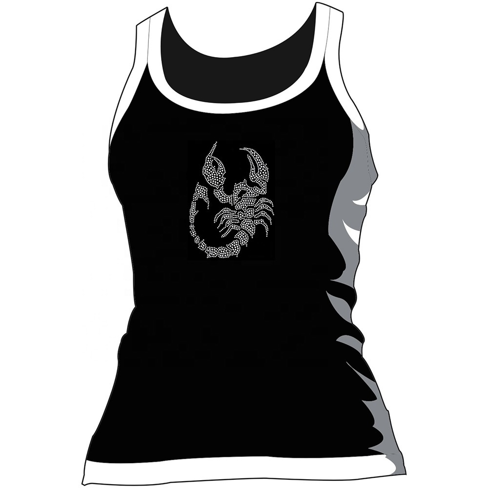 Custom scorpion rhinestone transfer design for clothing